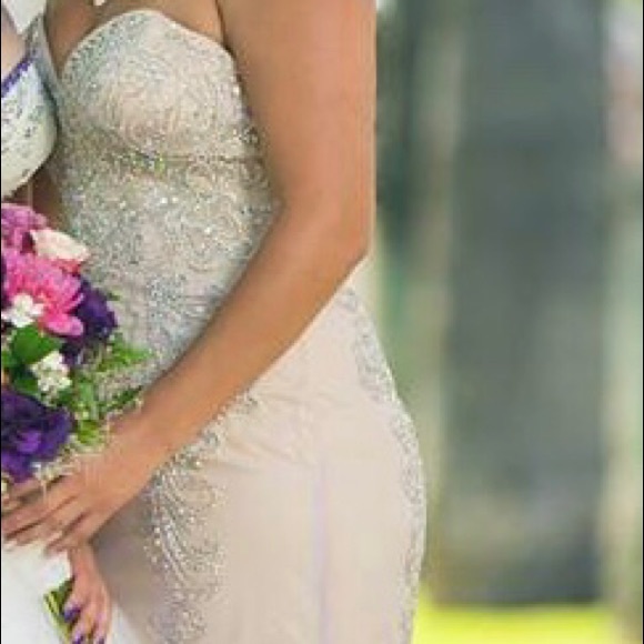 Excellent condition~ Rhinestone Formal Dress - Picture 5 of 6